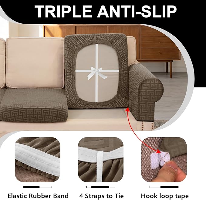 UNBBRRL Stretch Couch Backrest Cushion Cover