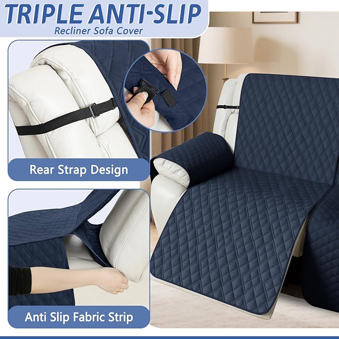 Arfntevss Recliner Sectional Couch Covers Waterproof L Shape Sofa Cover