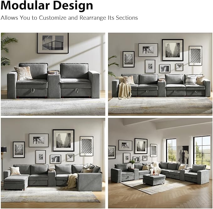 EcoHarbor Living Modular Sofa Center Console