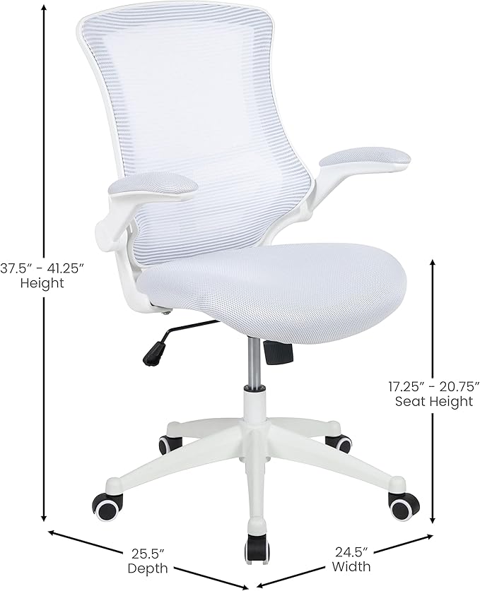 Flash Furniture Kelista Mid-Back Swivel Office Chair