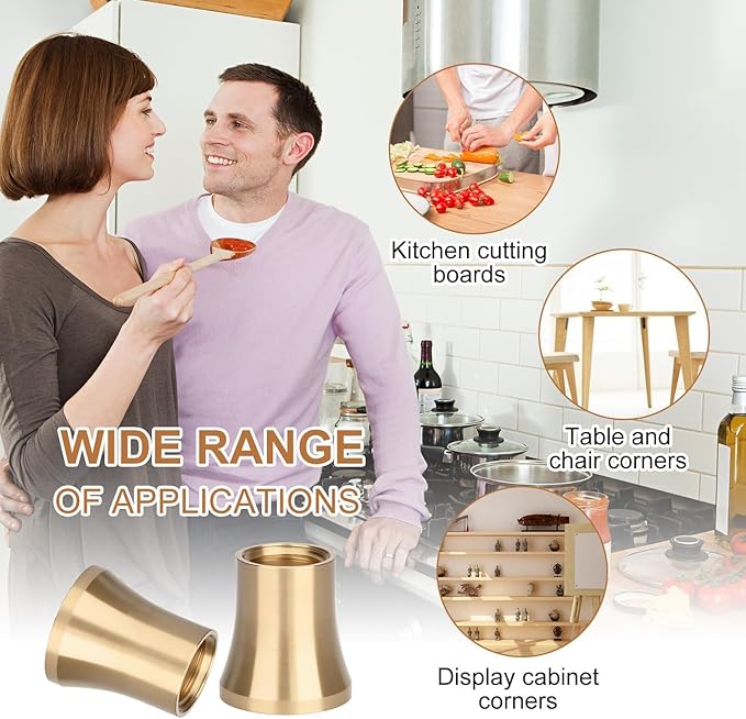 Brass Cutting Board Feet，Chopping Board Feet Set