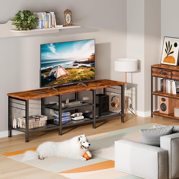 Furologee TV Stand for TVs up to 65 Inch, Entertainment Center