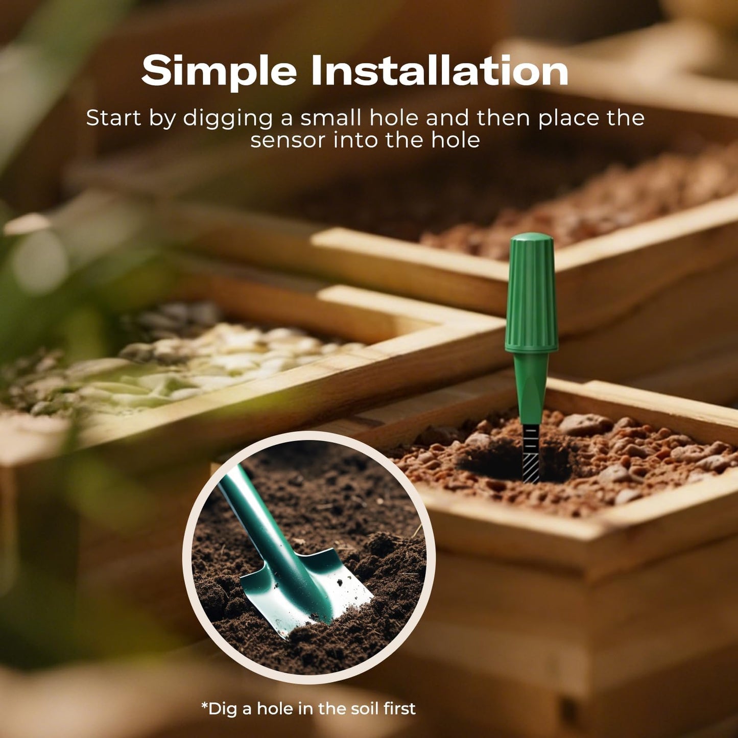 THIRDREALITY Smart Soil Moisture Sensor Gen2, Zigbee hub Needed, Enhanced Signal Stability, Capacitive Moisture Monitoring, Garden Planting, Compatible with Hubitat, SmartThings, Home Assistant, Homey