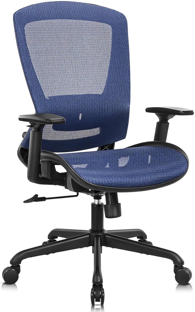 ELABEST Mesh Office Chair, Ergonomic Computer Desk Chair, Sturdy Task Chair-
