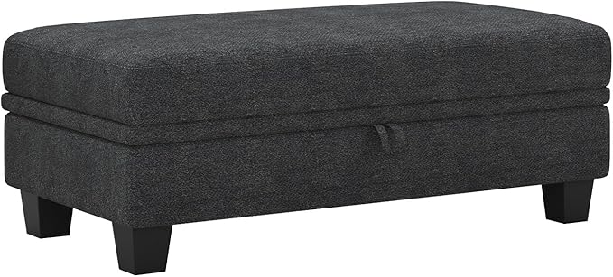 Belffin Fabric Large Ottoman