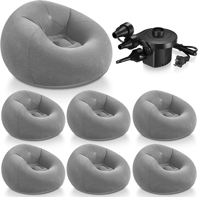 Realspring 6 9 12 Pcs Inflatable Bean Bag Chairs