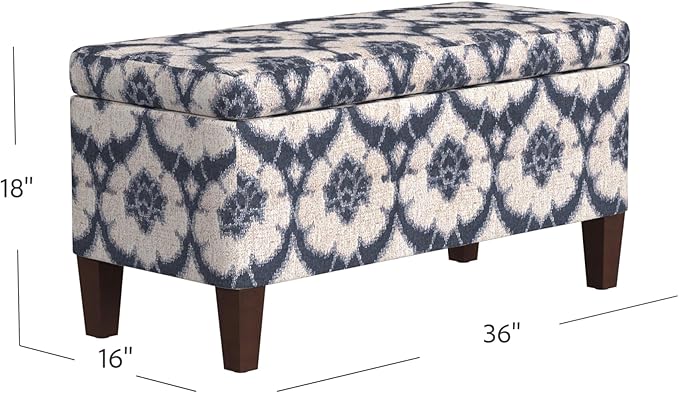HomePop Large Decorative Storage Bench