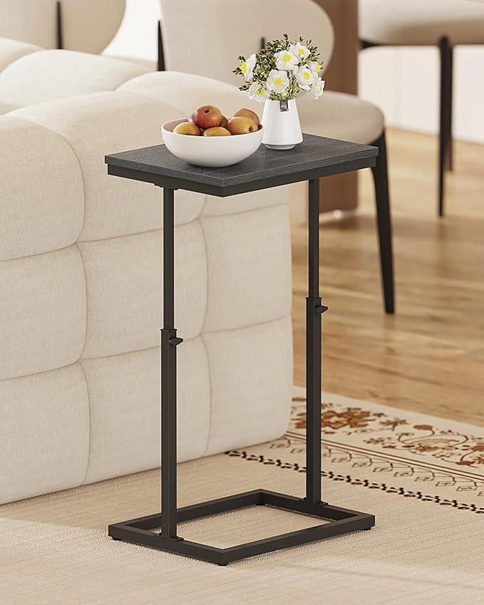 TUTOTAK End Table, Side Table, Tall Couch Table, Sofa Table, Living Room