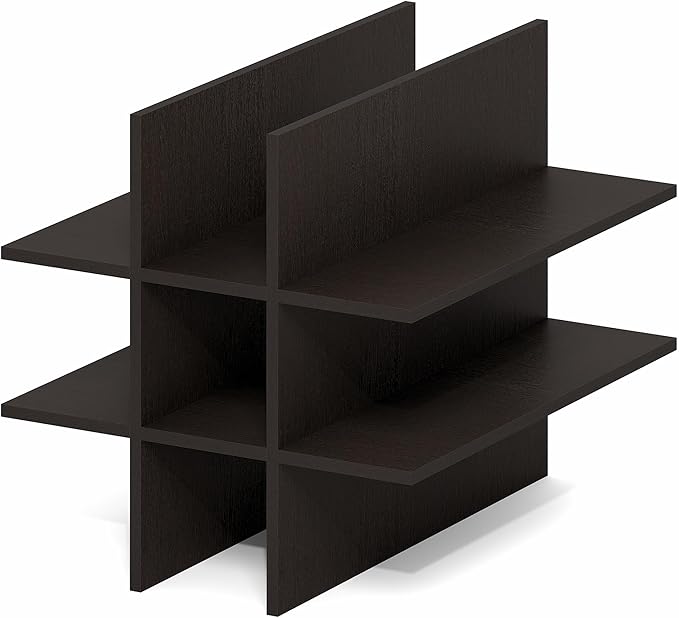 Furinno Cubicle Cube Insert, 9-Compartment Cube Organizer, Geometric Shelf