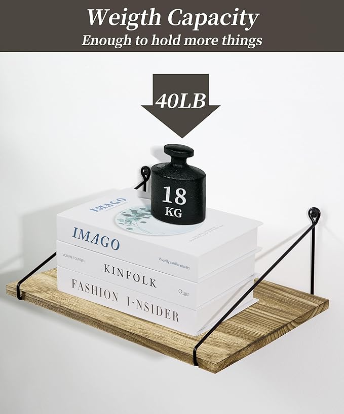 Afuly 12 Inch Deep Floating Shelves