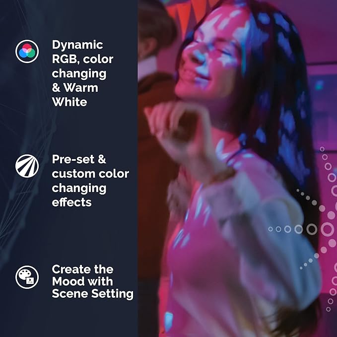Satco S11264 Starfish 3-Foot Indoor Extension WiFi Smart LED Color-Changing
