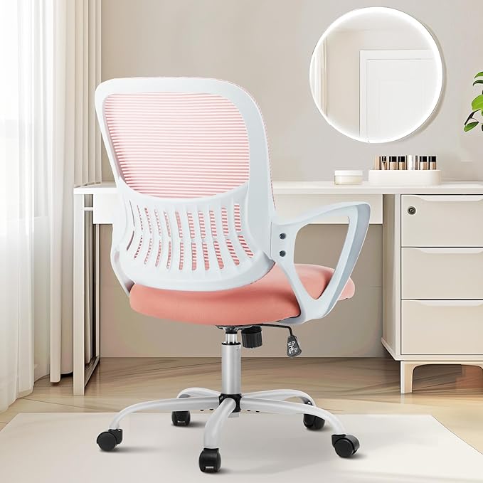 Sweetcrispy Ergonomic Mid-Back Mesh Home Office Desk Chair