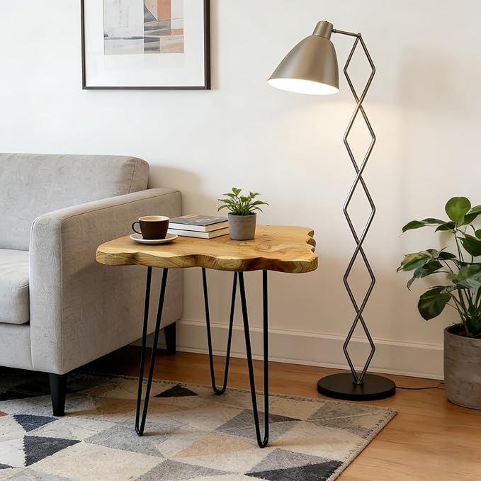 Natural Edge End Table, Live Edge Side Table