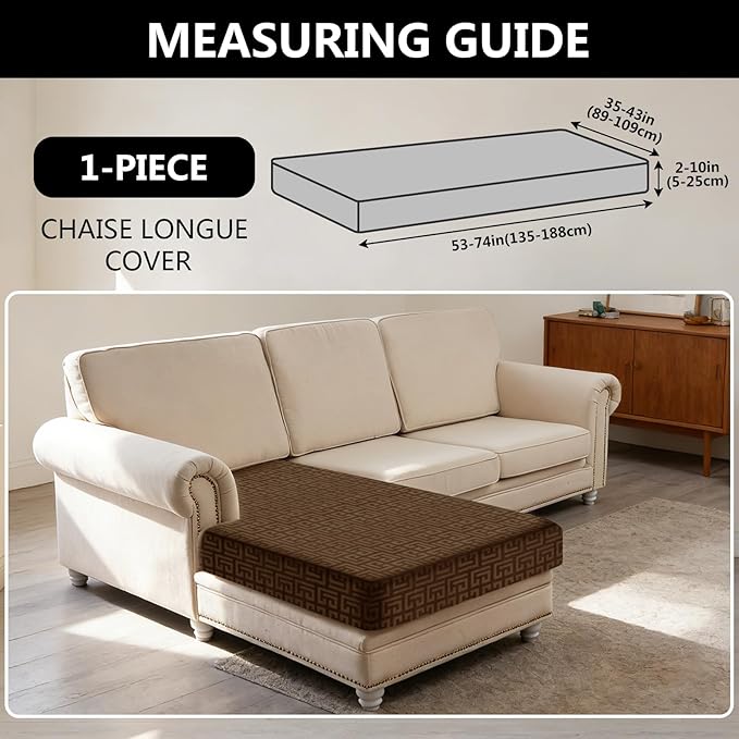 UNBBRRL Stretch Couch Seat Cushion Cover