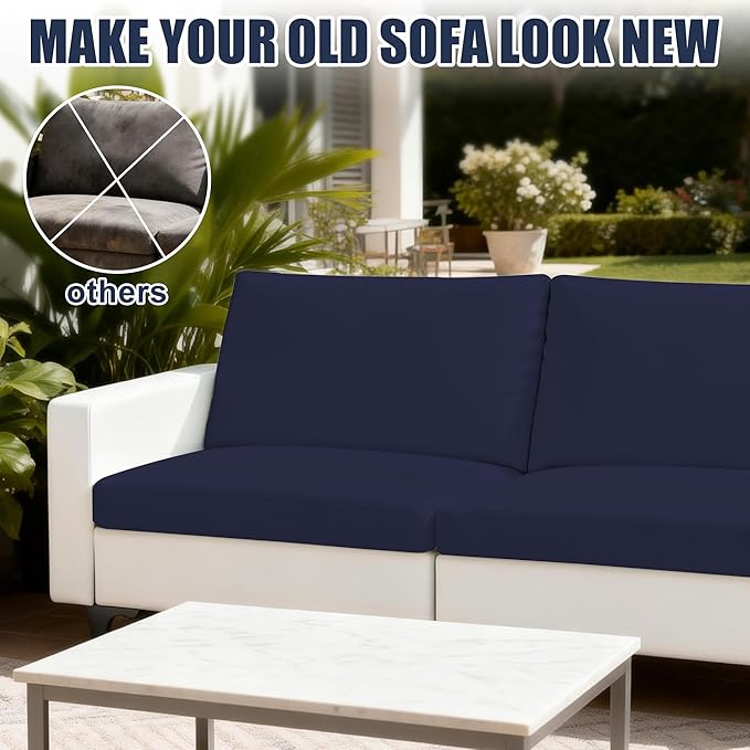 Patio Stretch Cushion Covers, Chair Cushion Covers& Sofa Replacement Slipcovers