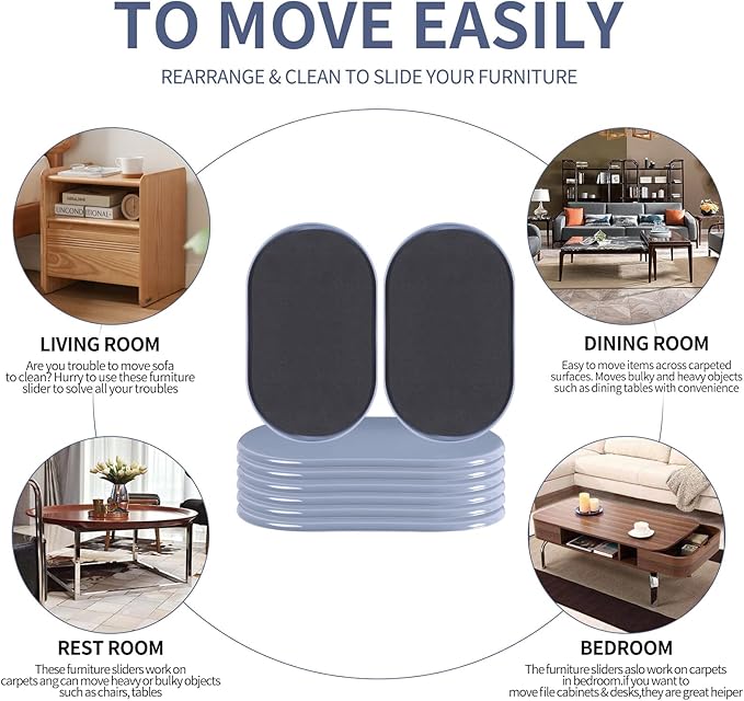 Reusable Large Furniture Movers Sliders