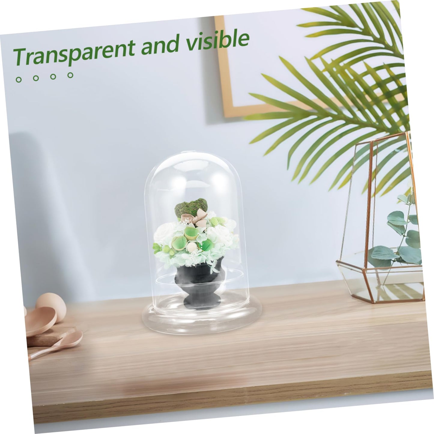 IWOWHERO Micro Landscape Vase Flower Vase Small Glass Terrarium Desktop Glass Terrarium Tabletop Aquarium Tank Micro Landscape Bottle Plant Holder High Borosilicate Glass Transparent