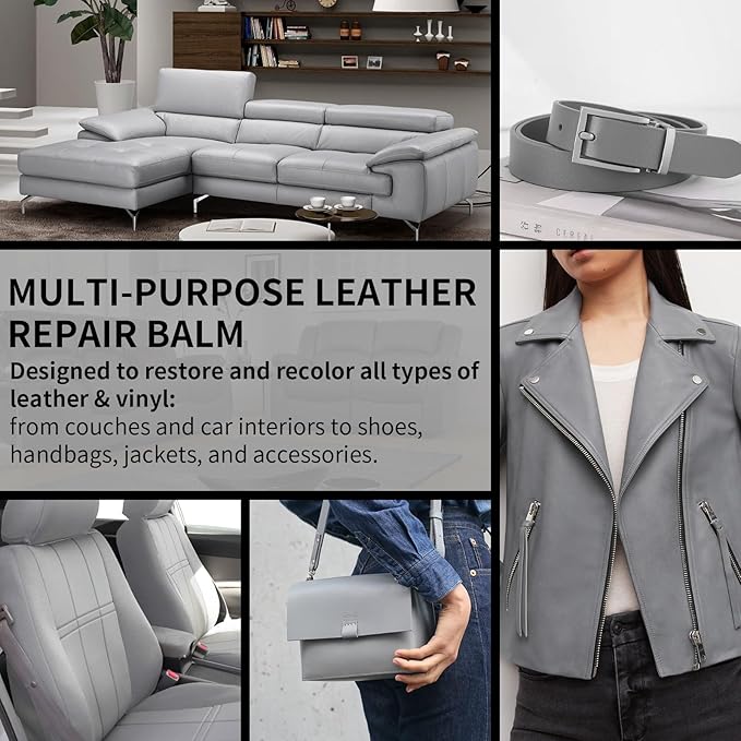 Leather Recoloring Balm and Leather Repair Kit