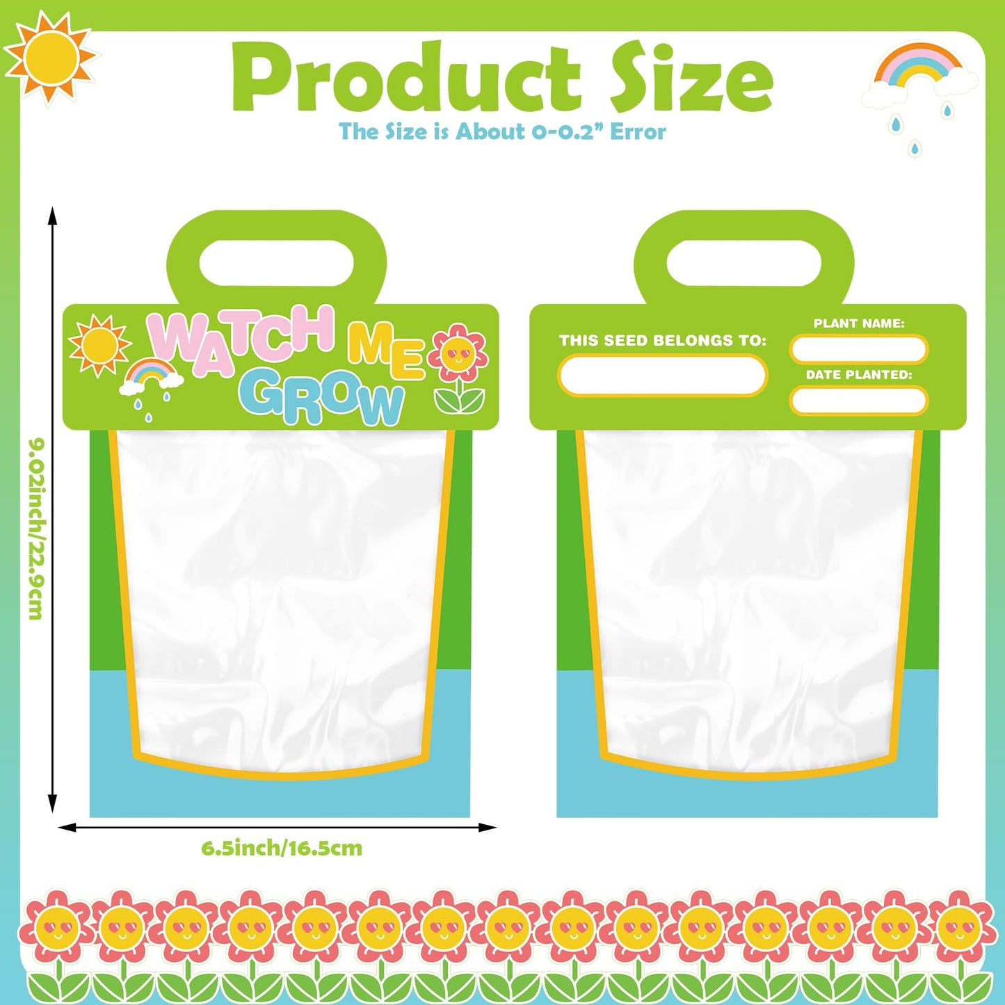 Harloon 36 Clear Vinyl Pocket See Through Greenhouses Set with Cardstock Clear Greenhouse Plastic Teaching Science Craft Supplies for Science Project Themed Birthday Party Greenhouse