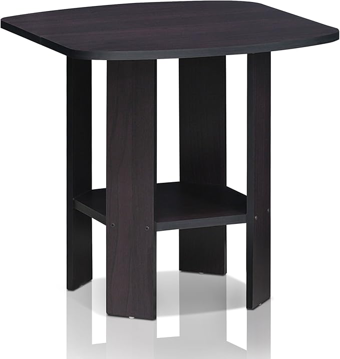 Furinno SIMPLE DESIGN Side Table, 2-Tier Modern End Table