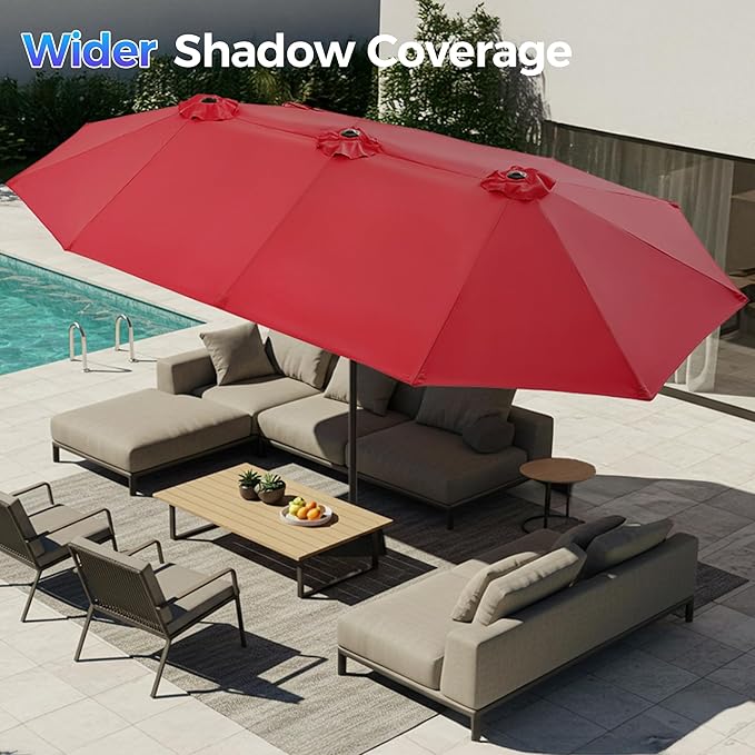 SUPERJARE 13FT Outdoor Patio Umbrella
