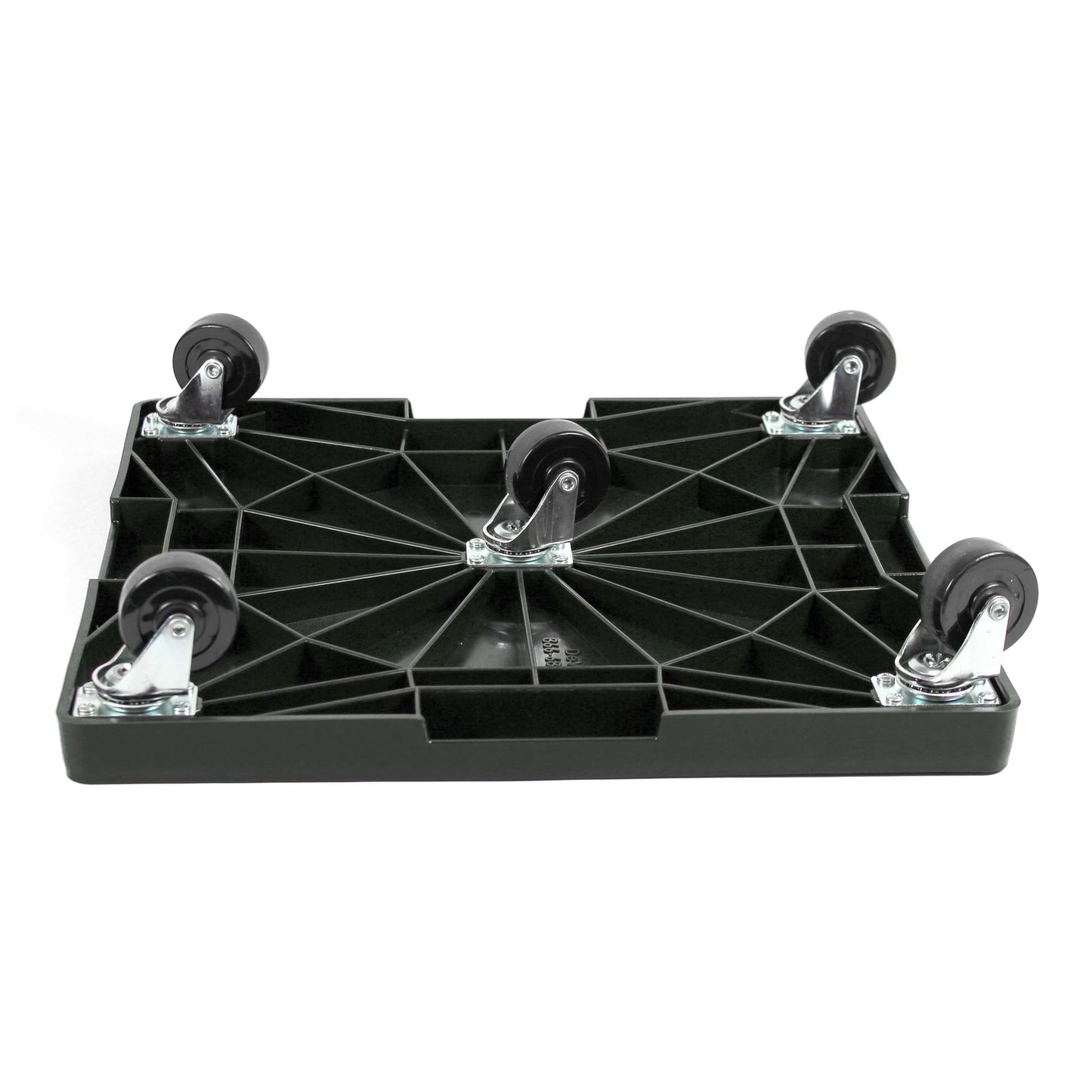 16” Square Rolling Plant Caddy, Heavy Duty Plant Stand with Wheels, Indoor Outdoor Planter Base for Pots, Patio, Deck, Black, Supports 500 lbs