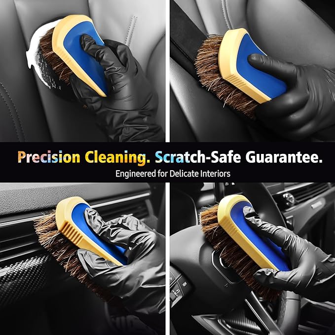 YeewayVeh Horse Hair Leather Cleaning Brush