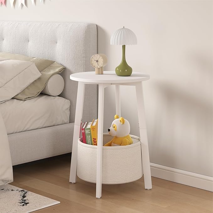 sthmec Small Round Side End Table