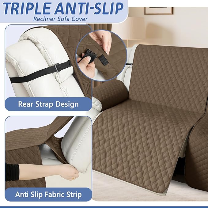 Arfntevss Recliner Sectional Couch Covers Waterproof L Shape Sofa Cover