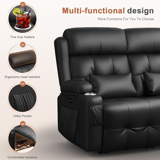 Power Loveseat Recliner Sofa