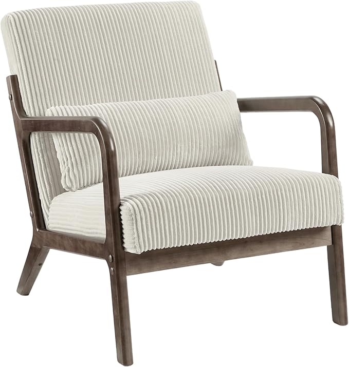 Garvee Mid-Century Accent Chair Set of 2, Cozy Reading Chair, Modern Lounge