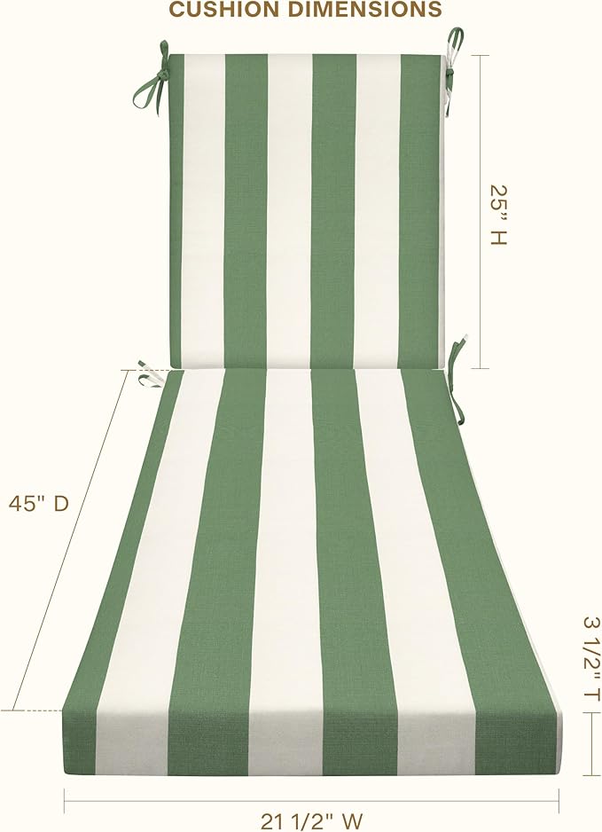 Honeycomb Outdoor Chaise Lounge Cushion