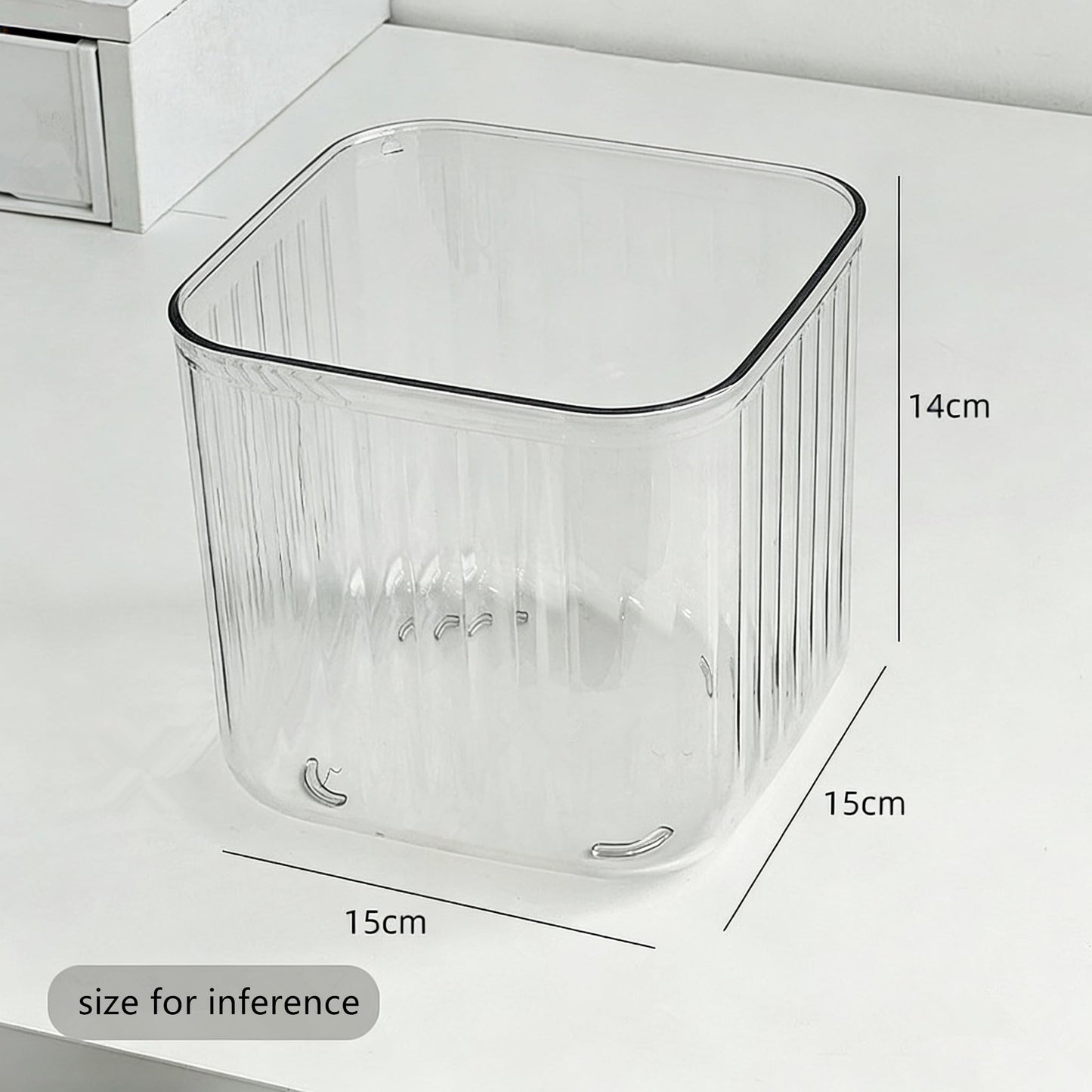 Mini Desk Trash Can Tiny Countertop Waste Basket Small Table Top Garbage Bin for Desk Top