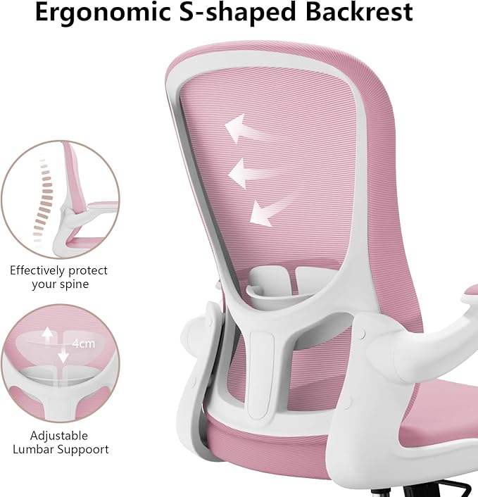 Ergonomic Office Chair, Comfort Swivel Home Office Task Chair, Breathable Mesh