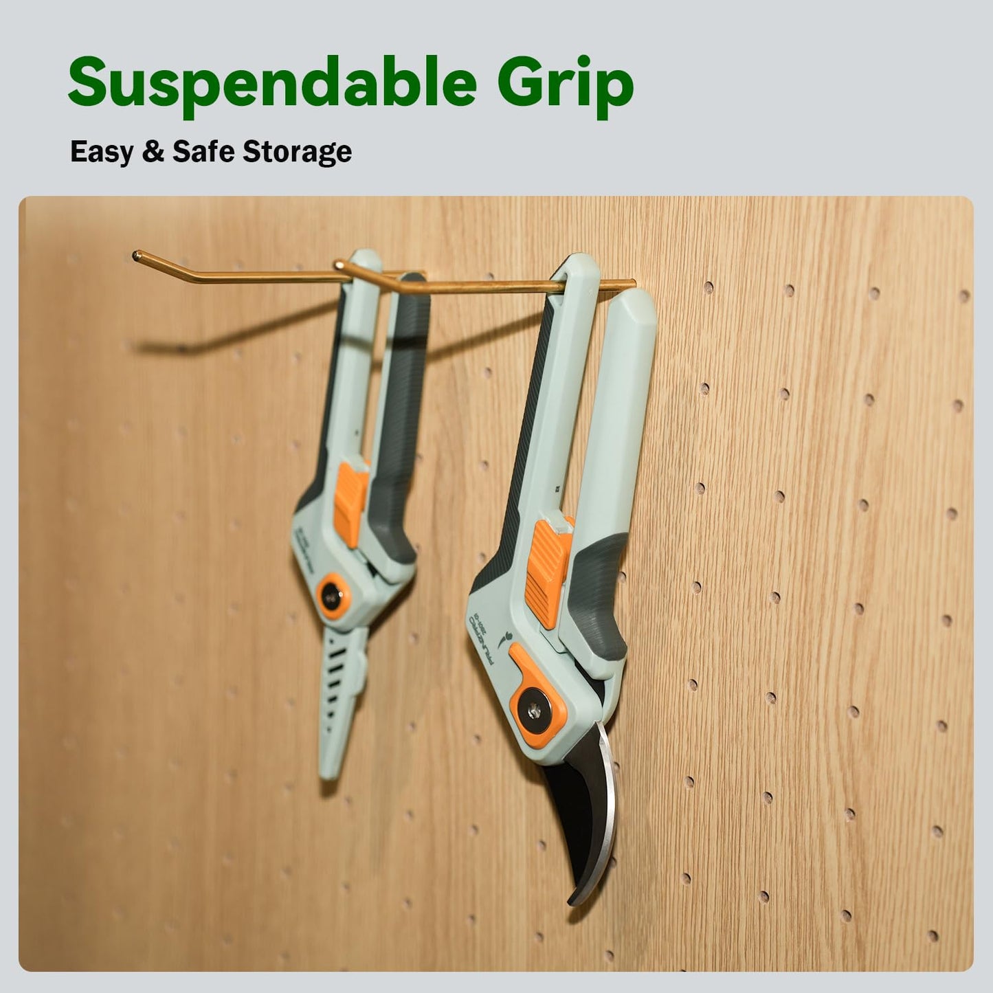 PrunePro Garden Scissors Pruning Shears Sharp Stainless Steel Non-Stick Teflon Coating Blade for Precise Cuts Garden Snip Bonsai Clippers for Plants Rose Flower 2 Pack