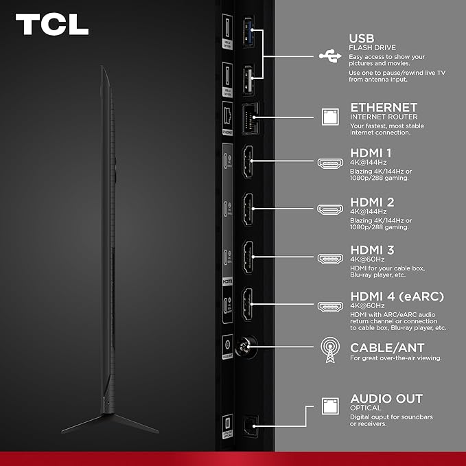 TCL Amazon Exclusive 85 Inch Class T7 Series | 4K QLED HDR Lag-Free Smart