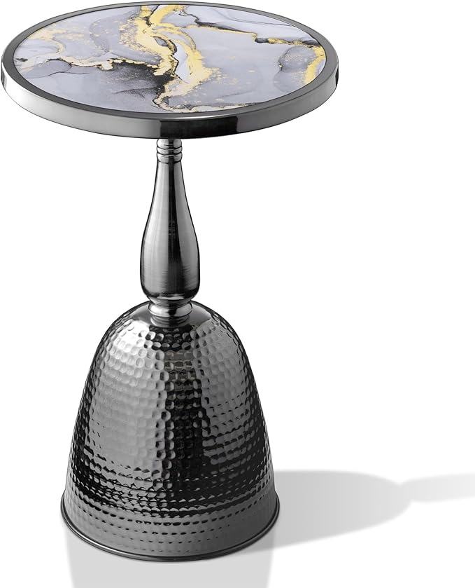 Homes: Inside + Out Halric Modern 24" Tall Round End Table