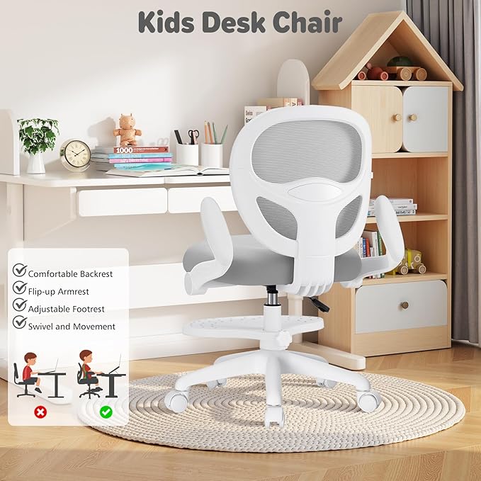 HOFFREE Kids Desk Chair Ergonomic Study Chair