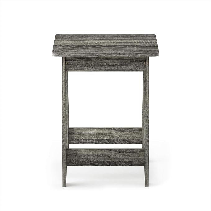 Furinno Beginning End Table, French Oak Grey