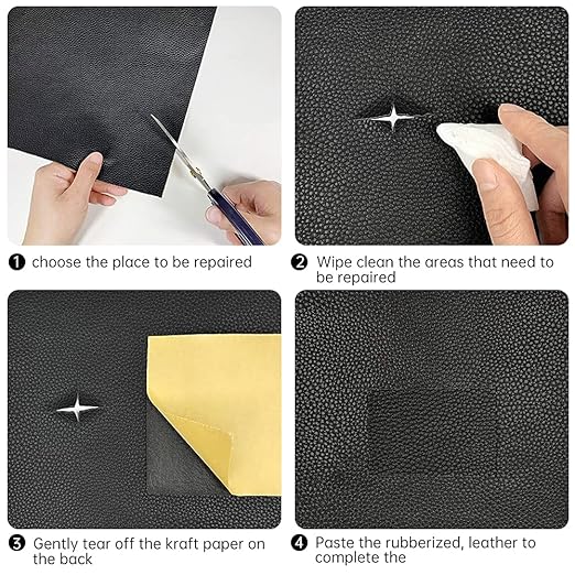 Leather Repair Patch Tape Brown 3 x 60 inch Self Adhesive Leather Repair Tape