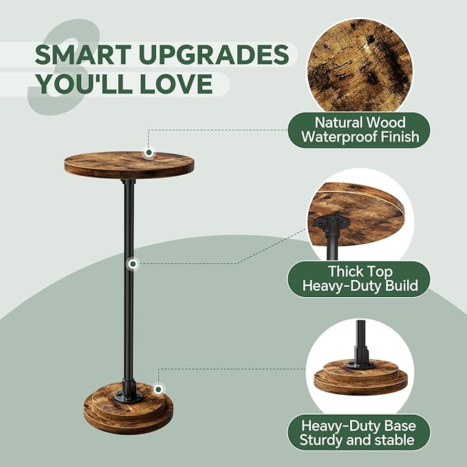 Simple Trending Small Side Table, Round Drink Table, Sofa End Table