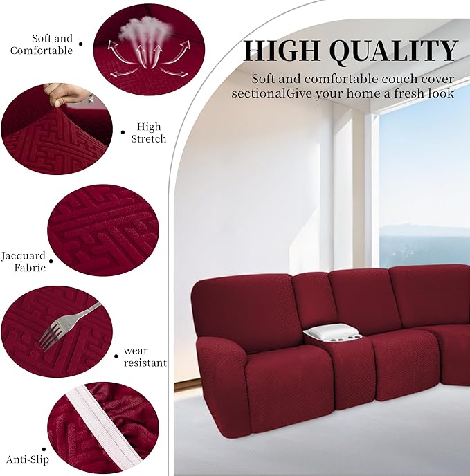 100% Waterproof Sectional Recliner Couch Covers
