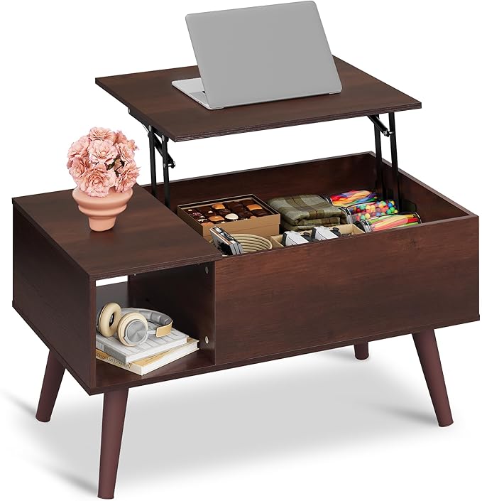 WLIVE Coffee Table for Living Room, Small Coffee Table