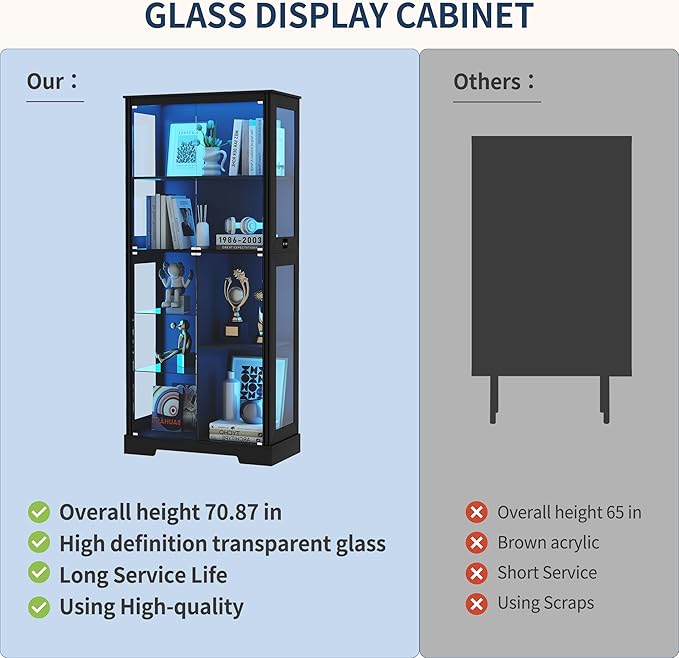 HNEBC 71'' Display Cabinet