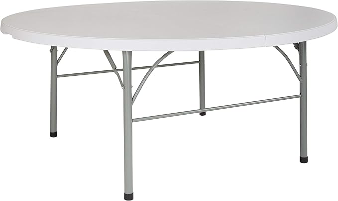Flash Furniture Stonewall 6' Round Plastic Folding Event Table