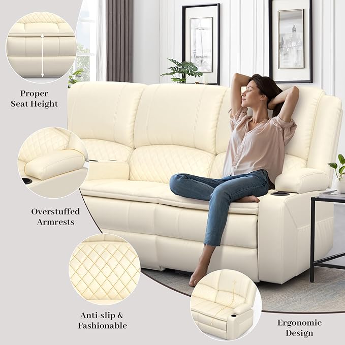 Yolsali 3 Seater Recliner Sofa Set