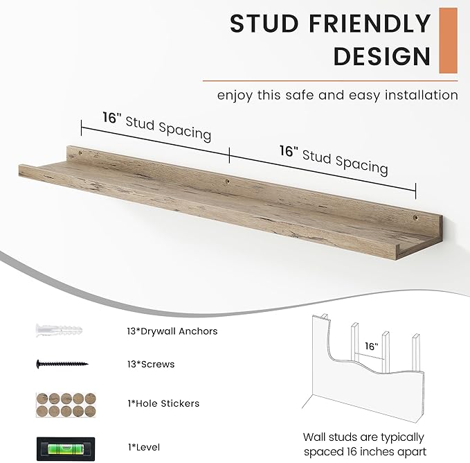 FLYJOE Floating Picture Ledge Shelves