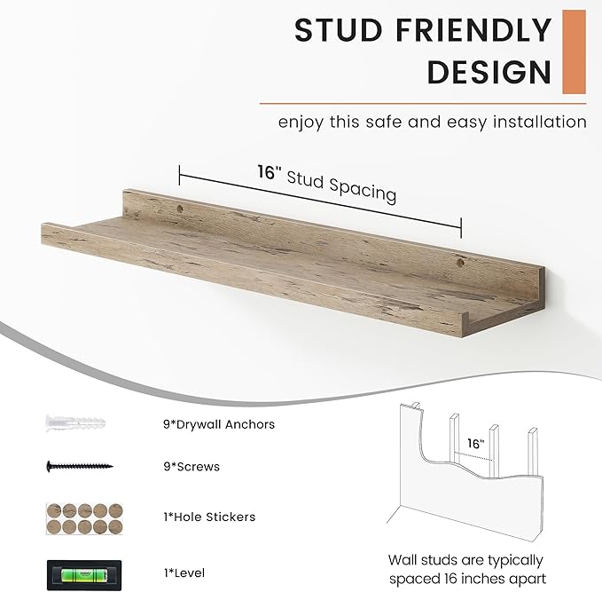 FLYJOE Floating Picture Ledge Shelves