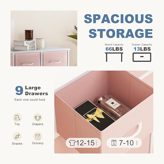 DUMOS Dresser for Bedroom, Storage Organizer