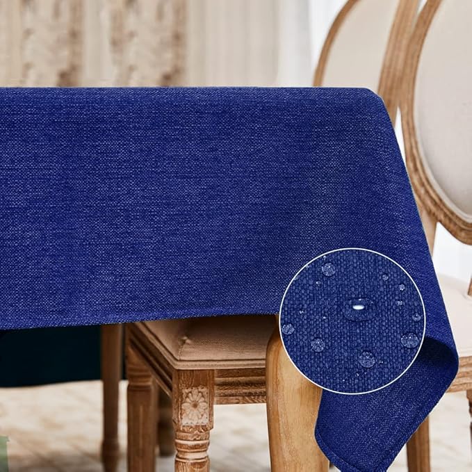 BALCONY & FALCON Rectangle Tablecloth Washable Wrinkle Resistant and Water